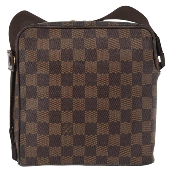 LOUIS VUITTON Damier Ebene Olaf PM Shoulder Bag N41442 LV Auth 168475