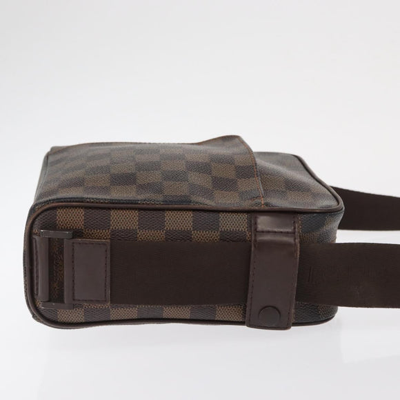 LOUIS VUITTON Damier Ebene Olaf PM Shoulder Bag N41442 LV Auth 168475