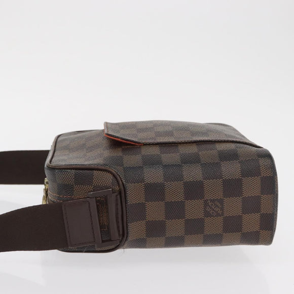 LOUIS VUITTON Damier Ebene Olaf PM Shoulder Bag N41442 LV Auth 168475