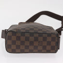 LOUIS VUITTON Damier Ebene Olaf PM Shoulder Bag N41442 LV Auth 168475-9