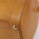 HERMES Early Hand Bag Leather Brown Auth 168481-9