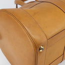 HERMES Early Hand Bag Leather Brown Auth 168481-14