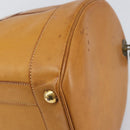 HERMES Early Hand Bag Leather Brown Auth 168481-15