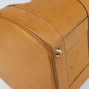 HERMES Early Hand Bag Leather Brown Auth 168481-16