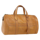 HERMES Early Hand Bag Leather Brown Auth 168481-1