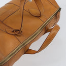 HERMES Early Hand Bag Leather Brown Auth 168481-6