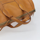 HERMES Early Hand Bag Leather Brown Auth 168481-7