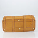 HERMES Early Hand Bag Leather Brown Auth 168481-5