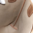 GUCCI Web Sherry Line GG Supreme Tote Bag PVC Beige Gold 40 02 003 Auth 168482-17