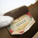 GUCCI Web Sherry Line GG Supreme Tote Bag PVC Beige Gold 40 02 003 Auth 168482-19