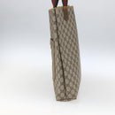 GUCCI Web Sherry Line GG Supreme Tote Bag PVC Beige Gold 40 02 003 Auth 168482-5