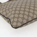 GUCCI GG Supreme Shoulder Bag PVC Beige Gold 201446 Auth 168484-16