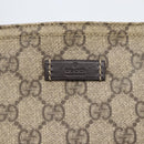 GUCCI GG Supreme Shoulder Bag PVC Beige Gold 201446 Auth 168484-17