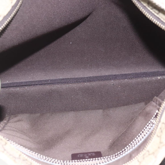 GUCCI GG Supreme Shoulder Bag PVC Beige Gold 201446 Auth 168484
