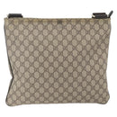 GUCCI GG Supreme Shoulder Bag PVC Beige Gold 201446 Auth 168484-2