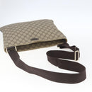 GUCCI GG Supreme Shoulder Bag PVC Beige Gold 201446 Auth 168484-7