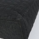 Christian Dior Lady Dior Canage Hand Bag Black Gold Auth 168488-9