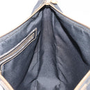 FENDI Pecan Canvas Tote Bag Brown Black Auth 168489-19