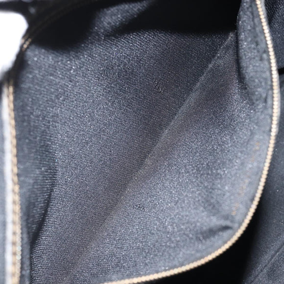 FENDI Pecan Canvas Tote Bag Brown Black Auth 168489