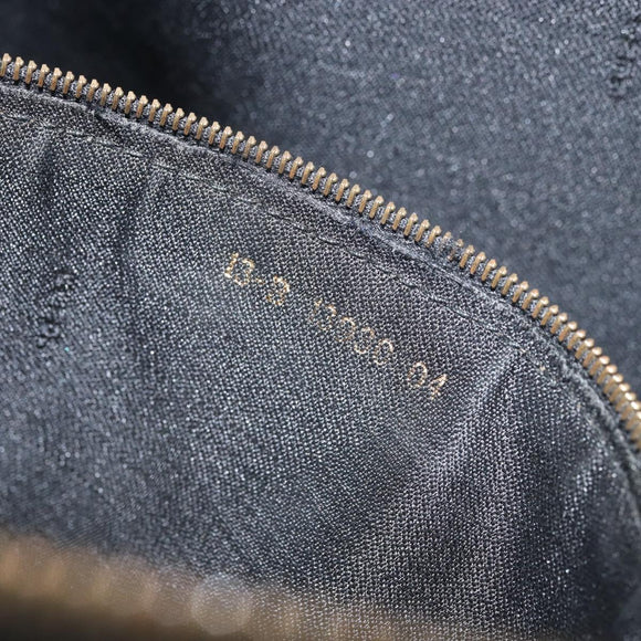 FENDI Pecan Canvas Tote Bag Brown Black Auth 168489