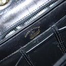 GUCCI Handtasche Leder Schwarz Gold Auth 168499-10