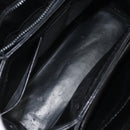 GUCCI Handtasche Leder Schwarz Gold Auth 168499-11