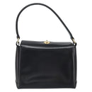 GUCCI Handtasche Leder Schwarz Gold Auth 168499-2