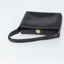 GUCCI Handtasche Leder Schwarz Gold Auth 168499-7