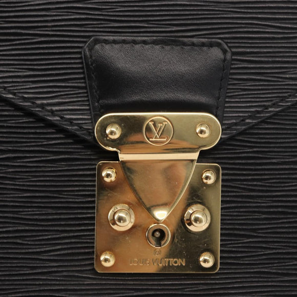 LOUIS VUITTON Epi Monceau 28 Hand Bag Black M52122 LV Auth 168500