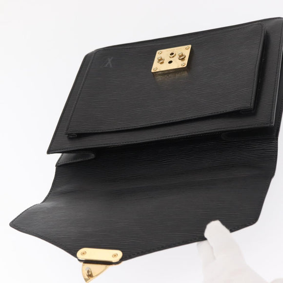 LOUIS VUITTON Epi Monceau 28 Hand Bag Black M52122 LV Auth 168500