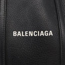 BALENCIAGA Every day Tote Bag Leather 2way Black Silver 551815 Auth 168501-18