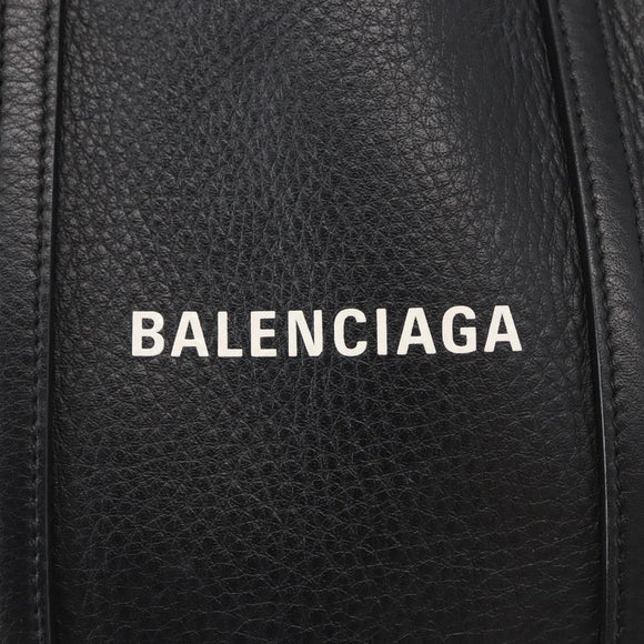 BALENCIAGA Every day Tote Bag Leather 2way Black Silver 551815 Auth 168501