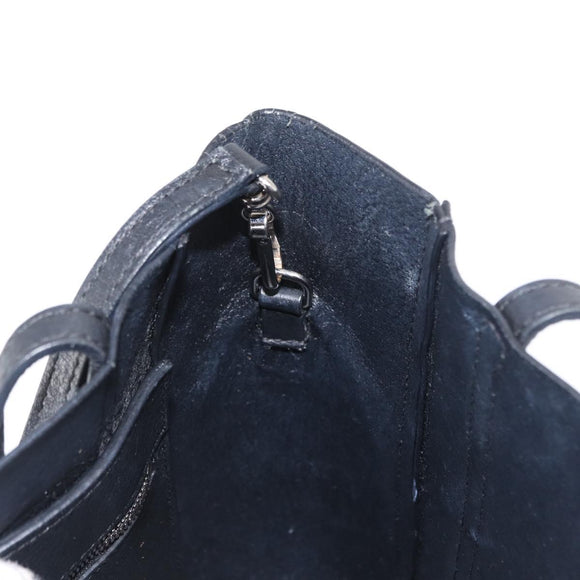 BALENCIAGA Every day Tote Bag Leather 2way Black Silver 551815 Auth 168501