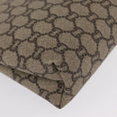 GUCCI GG Plus Supreme Pouch PVC Beige 07198 Auth 168504-10