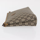 GUCCI GG Plus Supreme Pouch PVC Beige 07198 Auth 168504-5