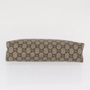 GUCCI GG Plus Supreme Pouch PVC Beige 07198 Auth 168504-7