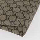 GUCCI GG Plus Supreme Pouch PVC Beige 07198 Auth 168504-8