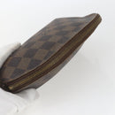 LOUIS VUITTON Damier Ebene Pochette Cosmetic PM Pouch N47516 LV Auth 168508-6