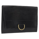 LOUIS VUITTON Epi Jena Clutch Bag Black M52722 LV Auth 168511-1