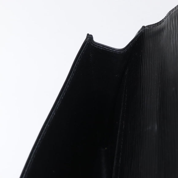 LOUIS VUITTON Epi Jena Clutch Bag Black M52722 LV Auth 168511