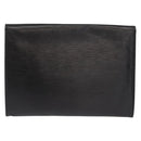 LOUIS VUITTON Epi Jena Clutch Bag Black M52722 LV Auth 168511-2