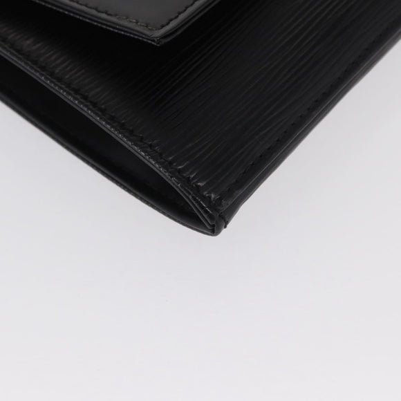 LOUIS VUITTON Epi Jena Clutch Bag Black M52722 LV Auth 168511