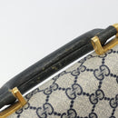 GUCCI GG Supreme Aktentasche PVC Navy Gold 904 20 002 Auth 168514-17