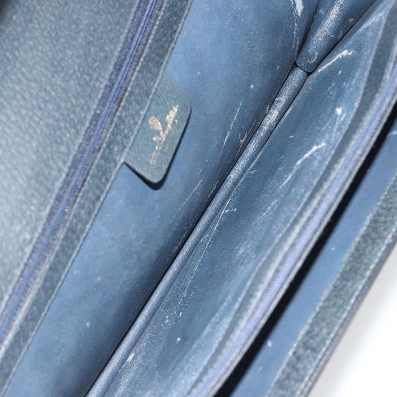 GUCCI GG Supreme Aktentasche PVC Navy Gold 904 20 002 Auth 168514