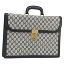 GUCCI GG Supreme Aktentasche PVC Navy Gold 904 20 002 Auth 168514-1