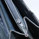 GUCCI GG Supreme Aktentasche PVC Navy Gold 904 20 002 Auth 168514-24
