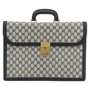 GUCCI GG Supreme Aktentasche PVC Navy Gold 904 20 002 Auth 168514-13