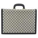 GUCCI GG Supreme Aktentasche PVC Navy Gold 904 20 002 Auth 168514-2