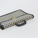 GUCCI GG Supreme Aktentasche PVC Navy Gold 904 20 002 Auth 168514-6