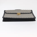 GUCCI GG Supreme Business Bag PVC Navy Gold 904 20 002 Auth 168514-5